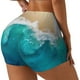 thumbnail image 1 of Fotbe Beach Shorts Sin Costuras – Shorts Deportivos de Cintura Alta para Mujer, Elásticos para Gimnasio, Yoga, Running o Ciclismo-Large, 1 of 8