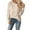 Beige, variant on Pattern Pullover Sweater Soft Knit Fabric Loose Fit Crewneck Casual Comfortable Everyday Wear Elegant Yarn Textured Shirt Cozy Winter Fall