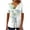 (DT 1)Multicolor, variant on Women's Print Summer Plus Size Daily Tops Short Sleeve Tunic Top Casual Lightweight Pullover Loose Fit Breathable with V-neck Button Pleats