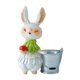 thumbnail image 3 of Estatua de de Pascua de flores bote linda figura decorativa decoración de pascua para estantería de sala de estar gabinete casero Verde, 3 of 9