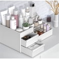 thumbnail image 4 of Makeup Drawer Organizer,Happon Large Capacity Makeup Organizer for Bathroom Bedroom, Cosmetic Storage Box with Drawers, Desktop Makeup Container for Jewelry Lipstick Skin Care (White), 4 of 7
