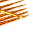 thumbnail image 5 of SIEYIO 10Pcs Golden Aluminum Double End Crochet Hook Knitting Needle Set Weave Craft, 5 of 8