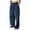 Blue, variant on Men's Versatile Business Casual Loose Wide Leg Suit Pants, Casual Lightweight Dress Trousers with Pockets, Ideal for Business Meetings,Coffee,S
