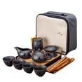 thumbnail image 1 of Justharion Gift Choice Teacup Fine Gift Organizer With Purple Sand Ceramic Teapot Set And Smooth Embedded Content is happiness, 1 of 6