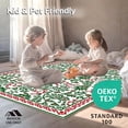 thumbnail image 4 of ODIKA 5'x7' Machine Washable Non-Slip Area Rug, Nordic Fir with Ribbon Accent High Traffic Rug with Pad, Green, 612796, 4 of 8