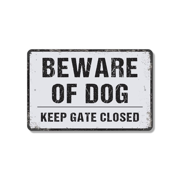 Beware Of Dog 8 Inch x 12 Inch Novelty Plastic Sign I Bite You Were Warned Durable Weatherproof UV Protected Perfect for Yards Fences Entryways Fun Gift for Dog Owners Homeowners