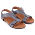 thumbnail image 1 of Sandalias Planas Zapatos de Playa de Verano Confort con Soporte para el Arco para Mujer (40) Gris, 1 of 9