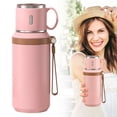 thumbnail image 2 of 2 In 1 Stainless Steel Vacuum Insulated Bottle with Lidded Cup, Insulated Tumblers with Handles, 316 Stainless Steel Water Bottle, Keeps Drinks Hot & Cold for Travel, 2 of 8