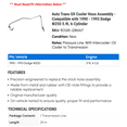 thumbnail image 2 of Auto Trans Oil Cooler Hose Assembly - Compatible with 1990 - 1993 Dodge W250 5.9L 6-Cylinder - Dorman, 2 of 2