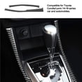 thumbnail image 2 of Calcomanía Lateral Del Panel De Cambio De Marchas De La Consola Central Del Coche, Pegatina De Decoración Interior Reemplazable Precortada De Fibra De Carbono Negra Compatible Con Toyota 2 Uds. seitruly VI003835-00, 2 of 7