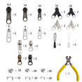 thumbnail image 4 of Meikeer Kit de Réparation de Fermeture Éclair 252 Pcs Remplacement de Fermeture Éclair, Poignées de Fermeture Éclair, Outils d'Installation pour Sacs Tentes Bagages Sac de Couchage Veste Extérieur, 4 of 4