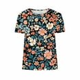 thumbnail image 4 of Pohista Womens Plus Size Tops Summer T Shirts for Women V Neck Womens Blouses Dressy Casual Summer Short Sleeve Tops for Women Trendy order again, 4 of 5