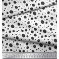 thumbnail image 3 of Soimoi Gray polyester Crepe Fabric Dots Dots Print Sewing Fabric Yard 52 Inch Wide, 3 of 5