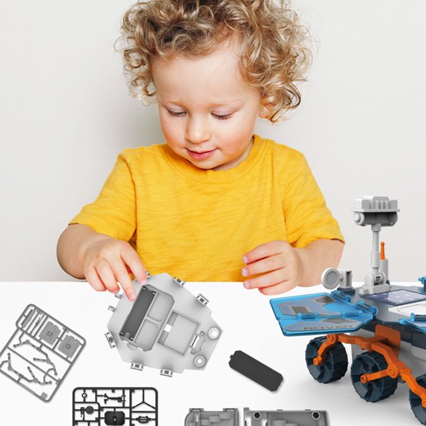 Solar Car STEM Toy Science Experiment Educational Assembly Solar Car Toy Battery/Solar Powered