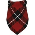thumbnail image 3 of Scots Style Tartan Plaid Red Black Dog Bandana Scarf Triangle Bibs Pet Accessories Cat Kerchief, 3 of 6