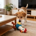 thumbnail image 4 of Juguete interactivo de tira y afloja con forma de gallo para perros, con sonidos y cuerda de algodón, ideal para Pascua. Juguete de peluche para perros y gatos., 4 of 6