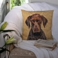 thumbnail image 3 of Carolines Treasures SC9117PW1414 German Shorthaired Pointer Wipe your Paws Fabric Decorative Pillow, 14Hx14W, multicolor, 3 of 4