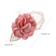 thumbnail image 2 of KAKOWELY 2 pulseras de flores con ramilletes de perlas para boda, 2 of 5