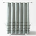 thumbnail image 2 of Lush Decor Vintage Stripe Cotton Shower Curtain, 2 of 11
