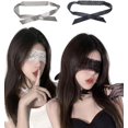thumbnail image 1 of 2 máscaras de encaje con los ojos vendados, sexy, transparentes y transparentes, para parejas, fiestas, 1 of 5