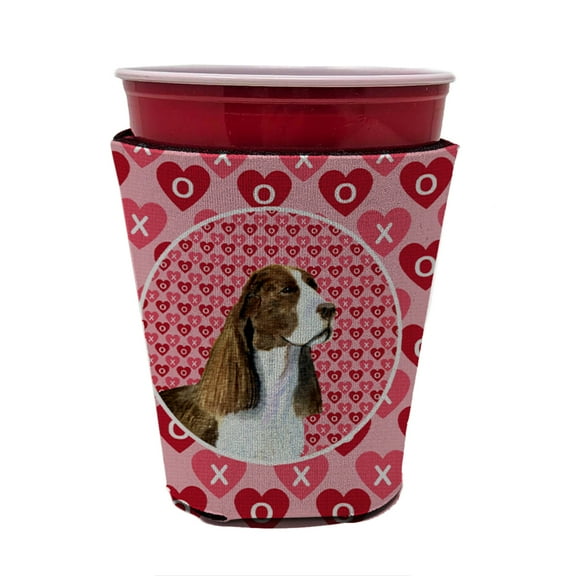Springer Spaniel Hearts Love Valentines Day Red Cup Hugger