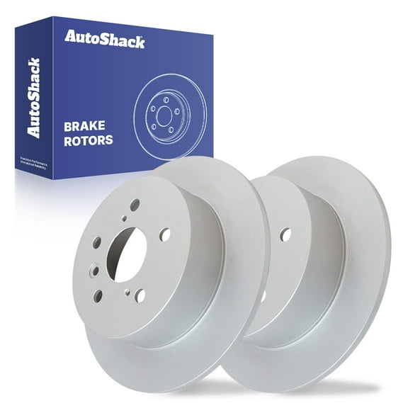AutoShack Rear Brake Rotors for Toyota & Lexus, Camry 2012-2017 ES350 2013-2018 Avalon 2013-2018, FWD L4 2.5L V6 3.5L - Coated - ArmorStop - 11.06" (281 mm), 5-Lug