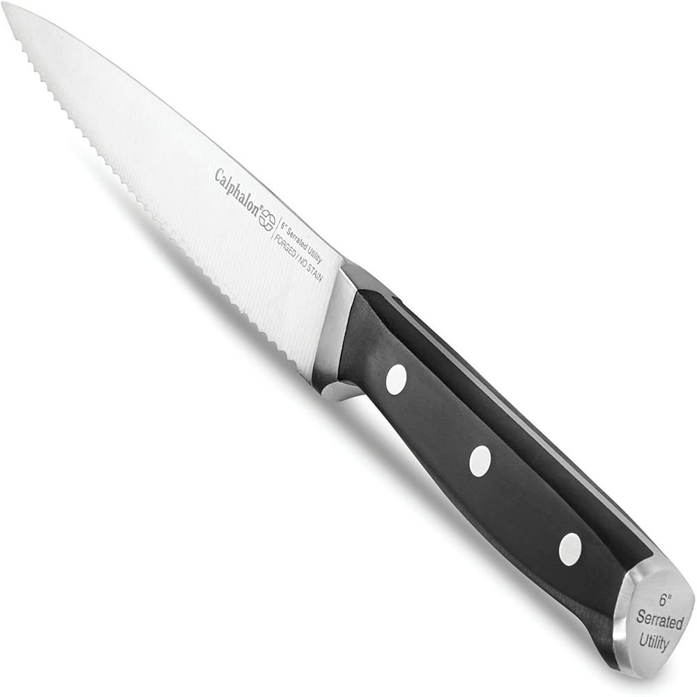 Calphalon Classic Cutlery 6in. Serrated Utility Knife Walmart