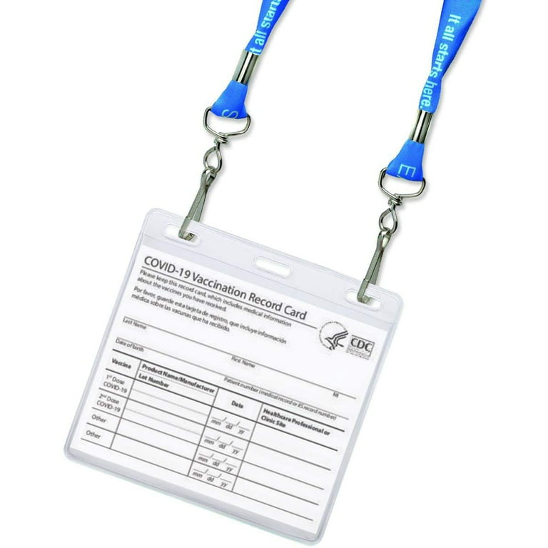 ID Badge Card Holder Plastic: Plastic and Durable Badge Display Solution  for Events and Offices.