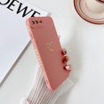 thumbnail image 3 of for iPhone 8 Plus Case,iPhone 7 Plus Case,Side&Back Cute Plated Love Heart with Anti-Fall Lens Camera Cover Protection Soft TPU Shockproof Anti-Fingerprint Phone Case for Women Girl Men,Pink, 3 of 8