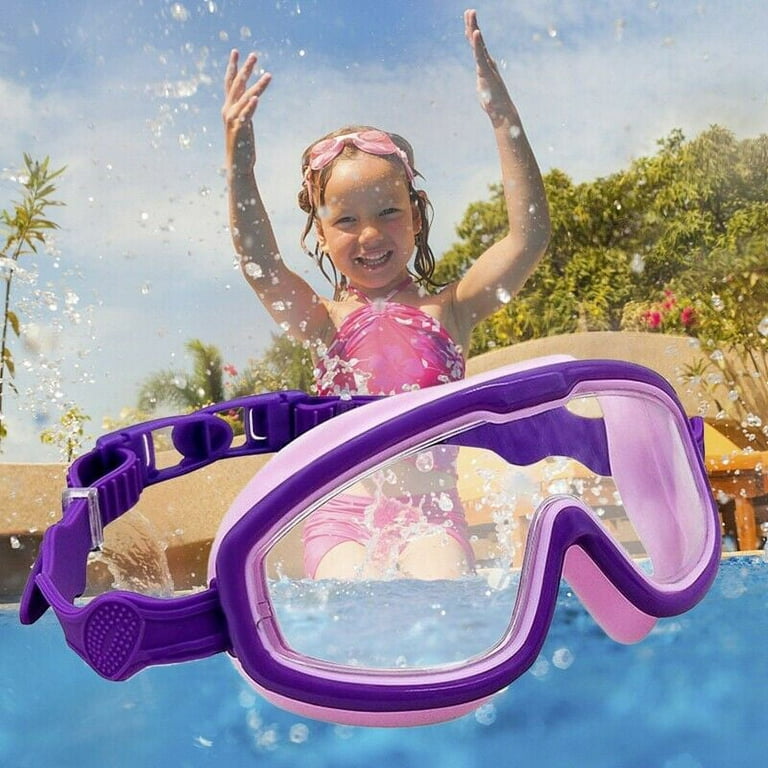 Kids Swimming Goggles,2 Pack Swim Goggles Children For Boys Girls With  Anti-fog, Waterproof Clear Lens For 3,4,5,6,7,8,9,10,11,12,13,14 Years Old  Kids