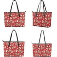 thumbnail image 3 of ZUXONGSY HO Santa Claus Snowflake Print Purse and Wallet Sets for Women Handbag and Purse Set Satchel Purse Top Handle Tote Bag for Women Leather Shoulder Handbag with Wallet, 3 of 4