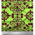 thumbnail image 1 of Soimoi Poly Georgette Fabric Moroccan Damask Decor Fabric Printed Yard 52 Inch Wide, 1 of 3