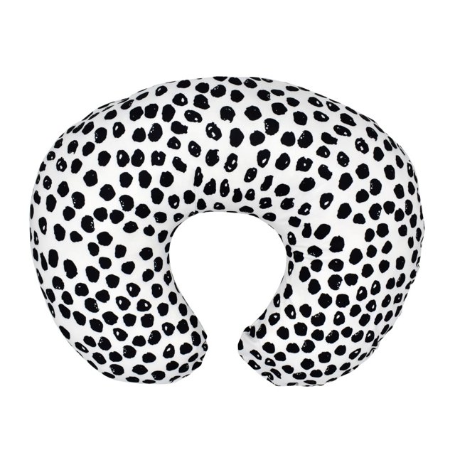Funda de almohada de lactancia en forma de U para bebé, funda de almohada estampada desmontable y multifuncional, funda de almohada para lactancia materna, extraíble y lavable
