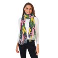 thumbnail image 2 of FORMRS Womens Scarf Winter Soft Long Big Warm Shawls Wrap Tassel Scarves, Flamingo Pattern, 2 of 9