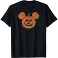 thumbnail image 1 of Disney Mickey Mouse Halloween Carved Pumpkin Face T-Shirt All Size S-5XL, 1 of 4