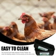 Chicken Feeder Goose Waterer Trough Poultry Flume Feeding Container