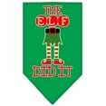 thumbnail image 3 of Christmas Pet and Dog Bandana Screen Printed, "The Elf Did It", 3 of 10