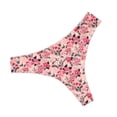 thumbnail image 1 of Aayomet Culotte Sans Couture pour Femmes Taille Basse g-String (Rose, m), 1 of 4
