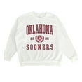 thumbnail image 4 of Women's Gameday Couture White Oklahoma Sooners Premium Fleece Drop Shoulder Oversized Pullover Sweatshirt, 4 of 4