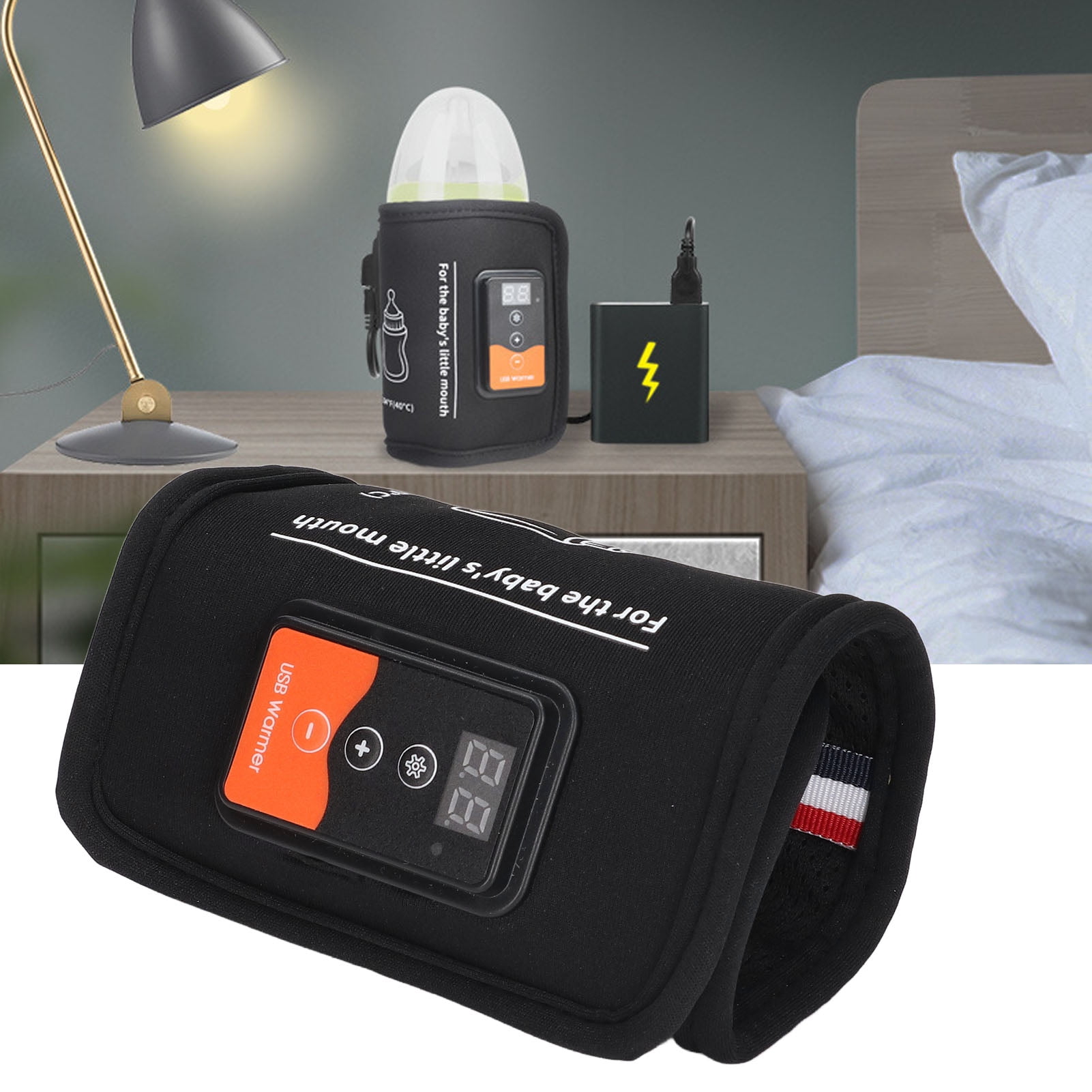 Milk Bottle Warmer Bag Constant Temperature Quick Heating USB Insulated Baby Bottle Warmer for Home Car