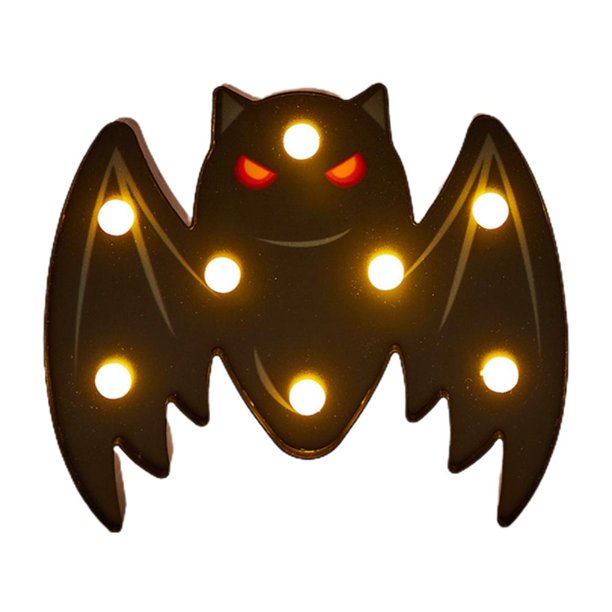 Calabaza Esqueleto Murciélago Araña Luz De Noche Decoración De Halloween Luces Led Para Fiestas Familiares Bares Restaurantes Sweethay HA040968-11
