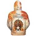 thumbnail image 2 of Happy Thanksgiving Basset Hound Turkey Costume Pumpkins Autumn Leaves All Over Print 3D Hoodie Unisex Merch Hoodies Bassets Dog Breed Lovers Gifts Idea - 13014, 2 of 6