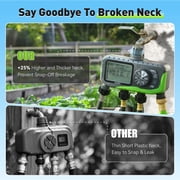 RainPoint Garden Hose Timer, 4 Outlets Water Timer Programmable Sprinkler Timed Watering Controller System Faucet Timer for Lawn Yard