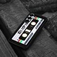 thumbnail image 4 of WIRESTER Shockproof Soft Rubber Cover Case for Samsung Galaxy S25 6.2" 2025, Retro Black Cassette Tape Hip Hop, 4 of 5