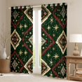 thumbnail image 2 of Castle Fairy Boys Girls Bohemian Aztec Black Out Curtains,Stars Print Curtains Pack of 2 (42x63 Each),Hippie Tribal Bedroom Curtains,Ultra Soft Home Decor, 2 of 6