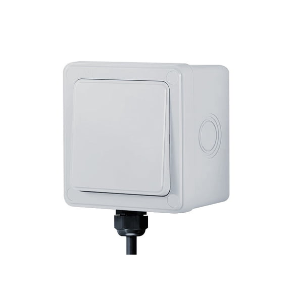 IP66 Waterproof Outdoor Wall Switch 1/2/3 Gang Weatherproof Push Button 16A Power Switch ON OFF for Home and Garden