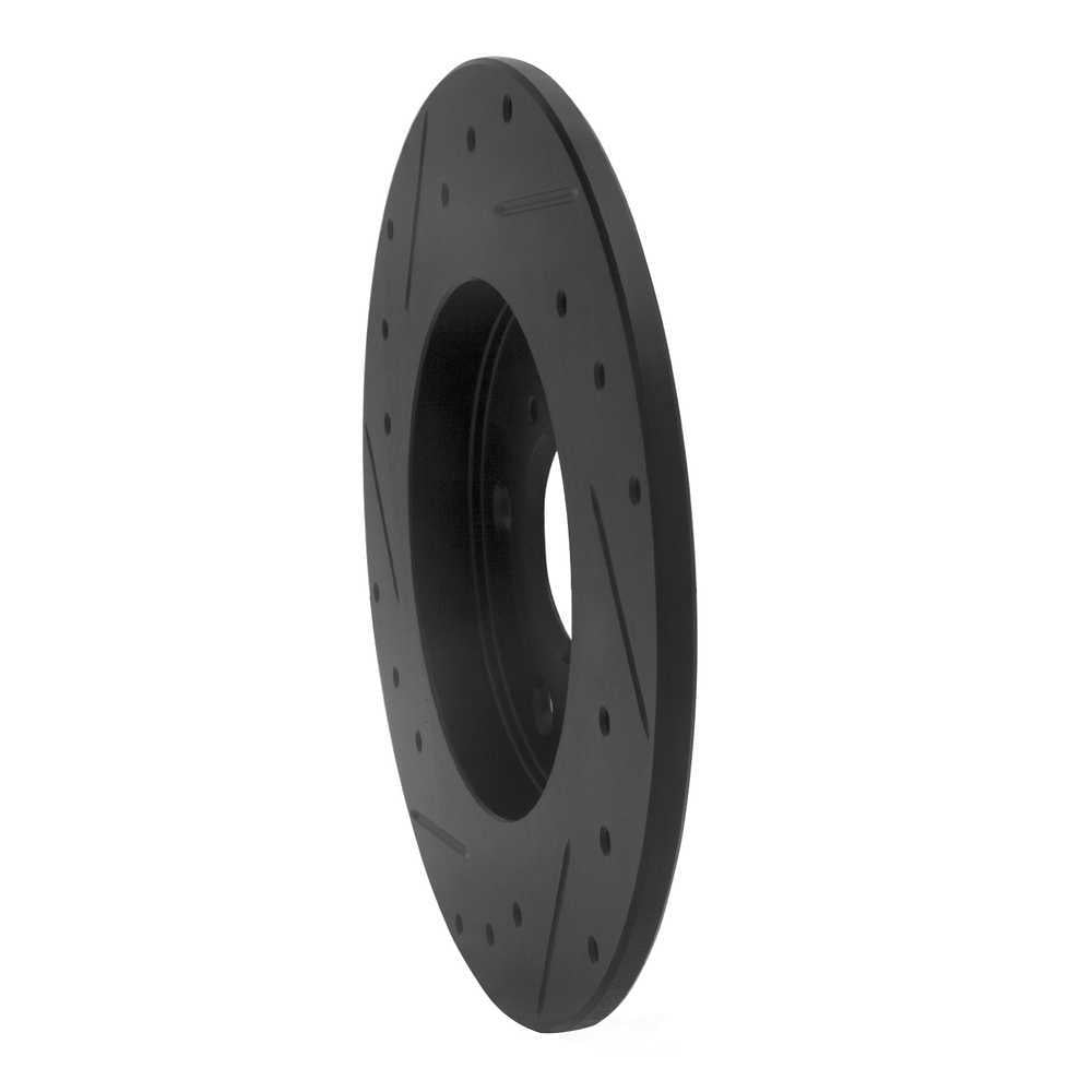 Dynamic Friction Company 633-76082R DFC Brake Rotor - Drilled And Slotted - Black