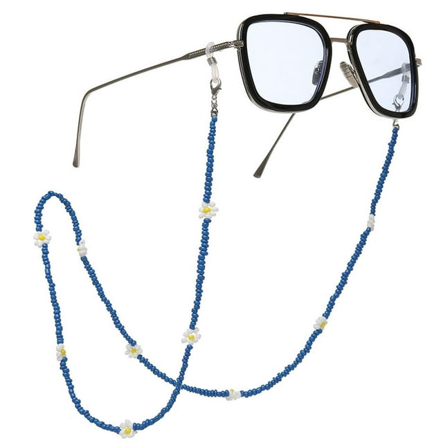 Chaîne pour Lunettes Perlée Tendance Décorative Support de Lunettes de Soleil Sangle Retenue de Lunettes