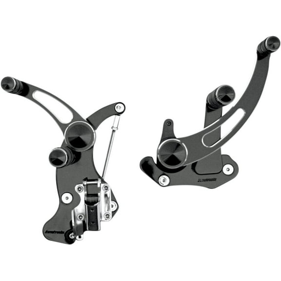 Accutronix Slotted Black Standard Length Forward Controls (FC405-SSN)