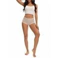 thumbnail image 2 of INSPIRE CHIC Women's High Waisted Underpantys Breathable Tummy Control Briefs 2XL Pink, 2 of 4